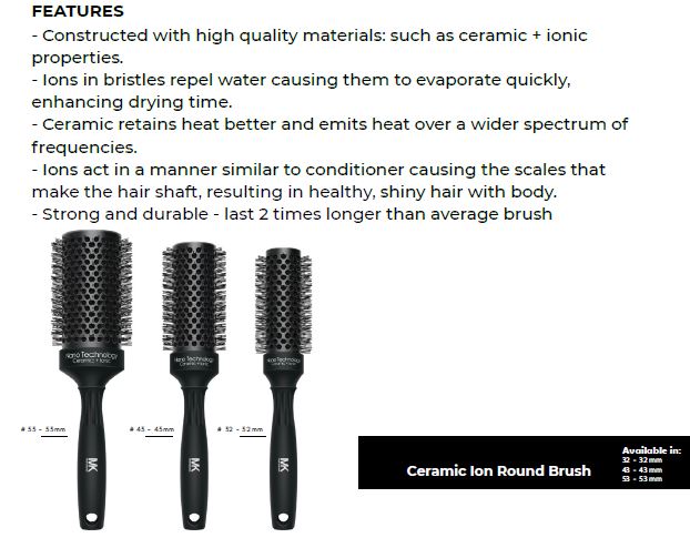 MK Ceramic Round Brush