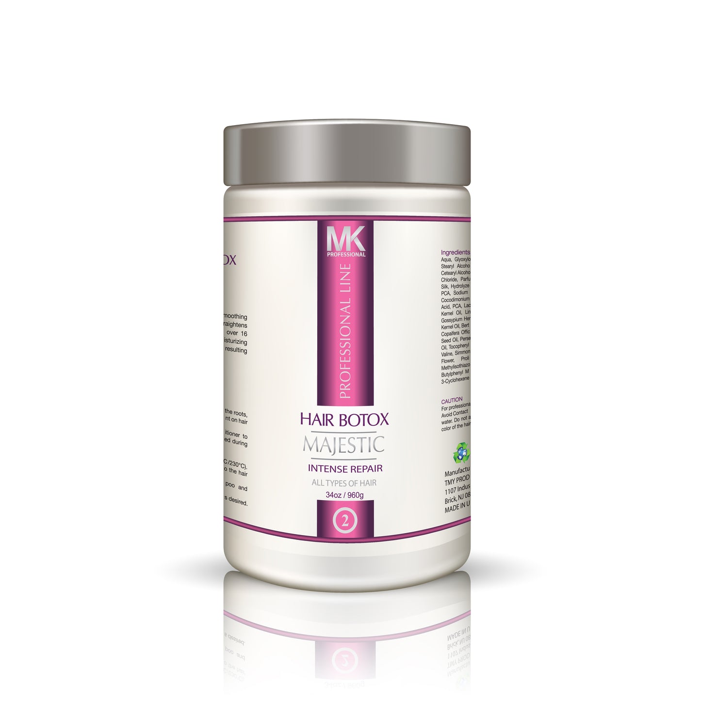 Majestic Hair BOTOX– INTENSE REPAIR- FORMALDEHYDE FREE