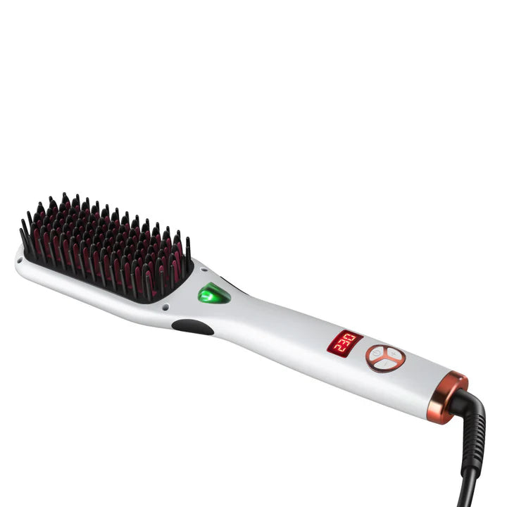Hair Straightener Brush - With Negative Ion Generator