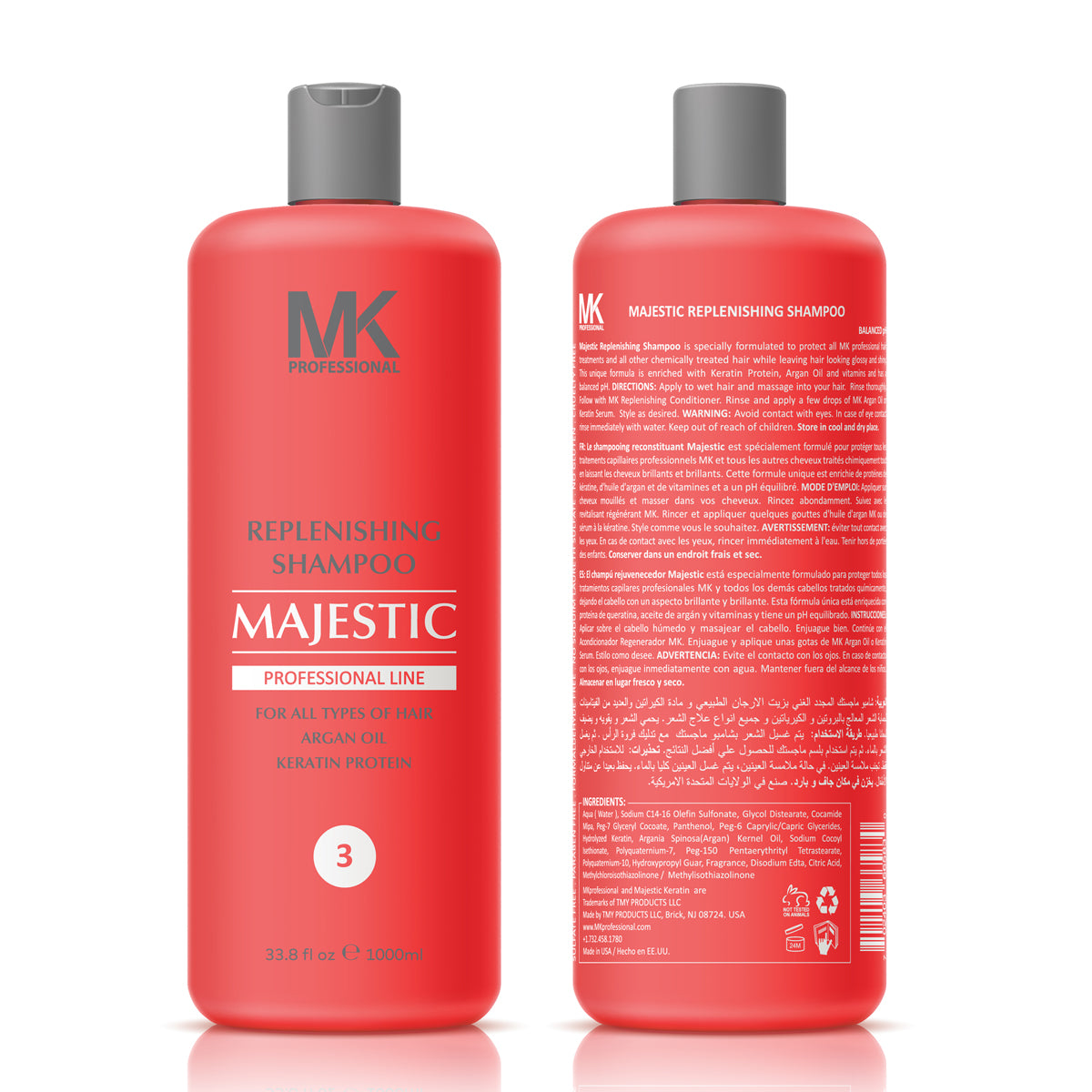 Majestic Keratin Replenishing Shampoo with ARGAN OIL