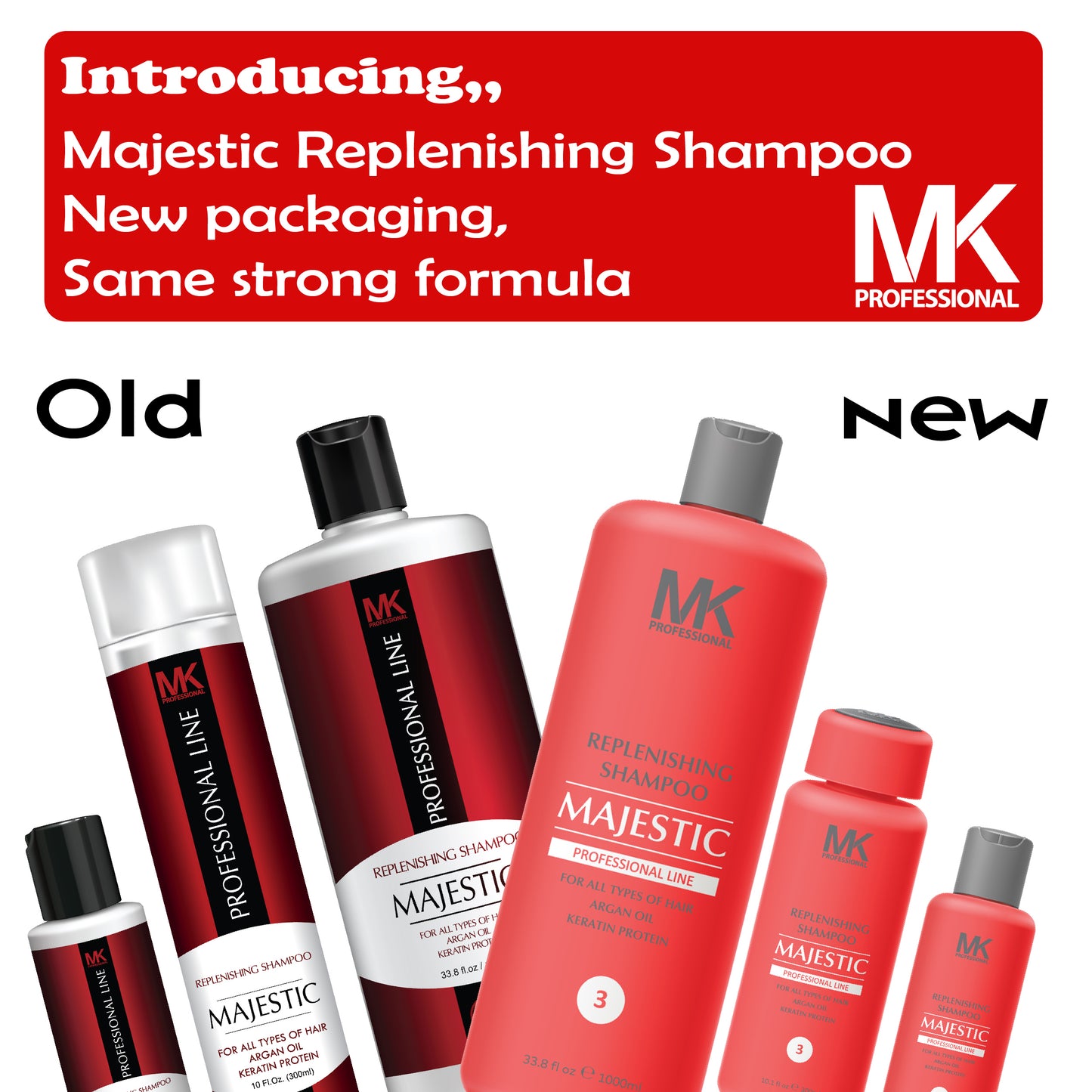 Majestic Keratin Replenishing Shampoo with ARGAN OIL